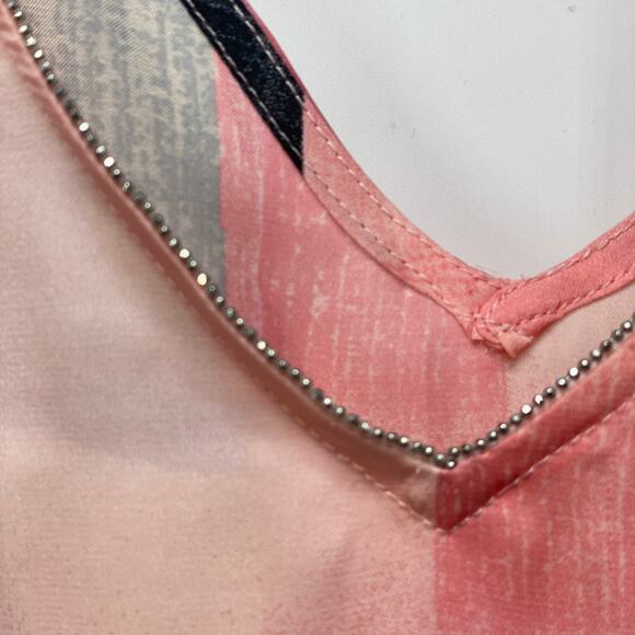 WHBM Fields of Color 2-Piece Blouse XS Semi-Sheer Layered Pink Top - Picture 13 of 15